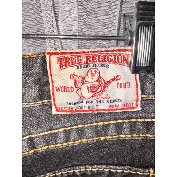 True Religion Dark Wash Low Rise Bootcut Jeans Womens Size 28 USA-Made Denim - Picture 10 of 12